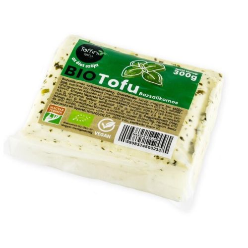 Toffini tofu bio bazsalikomos 300 g