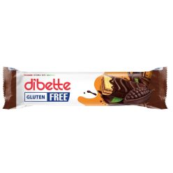   Dibette kakaós ét mártott, kakaós krémmel töltött ostya fruktózzal gluténmentes 26 g
