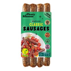   Plenty Reasons vegán klasszikus kolbász jellegű termék 180 g