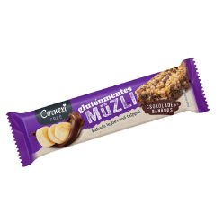   Cornexi gluténmentes müzliszelet csokoládés- banános, kakaós tejbevonó talppal 25 g