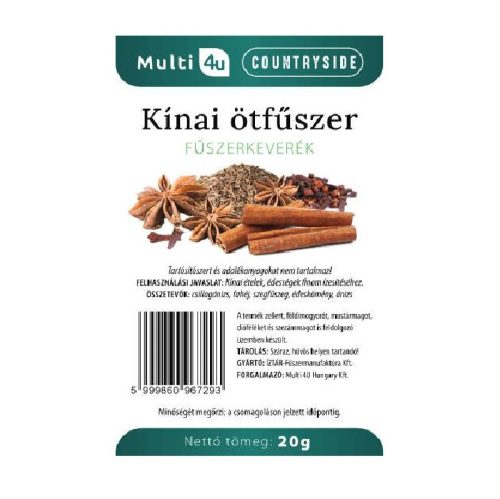 Multi 4u countryside kínai ötfűszerkeverék 20 g
