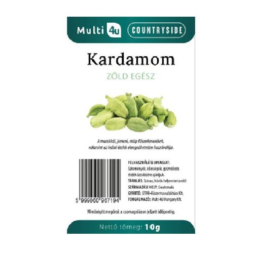Multi 4u countryside kardamom zöld egész 10 g