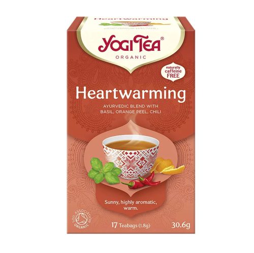 BIO Szívmelengető (Életöröm) tea 17x1,8g Yogi Heartwarming