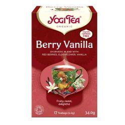   BIO Bogyós gyümölcsös tea vaníliával 17x2g Yogi Berry Vanilla