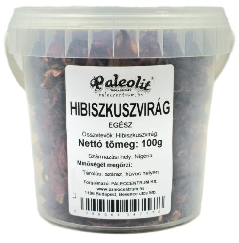 Paleolit Hibiszkuszvirág egész 100g vödrös Hibiscus whole