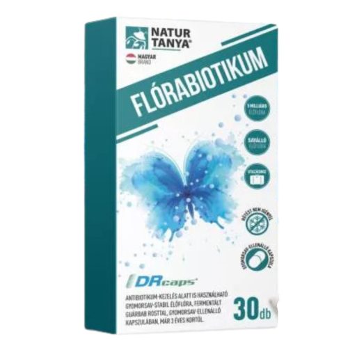 Natur Tanya® Flórabiotikum 30db kapszula a bélmikrobiom egyensúlyához