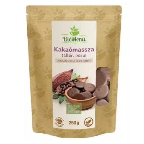 BIO Kakaómassza tallér perui 250g BioMenü