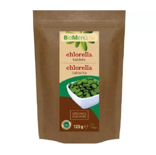BIO Chlorella alga tabletta 125g BioMenü